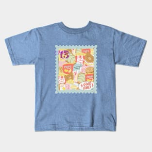 Cute Kawaii Food and Drinks Theme Kids T-Shirt